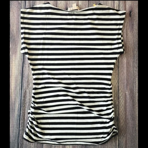MICHAEL Michael Kors Striped Zipper Sleeve Top - Picture 4 of 8